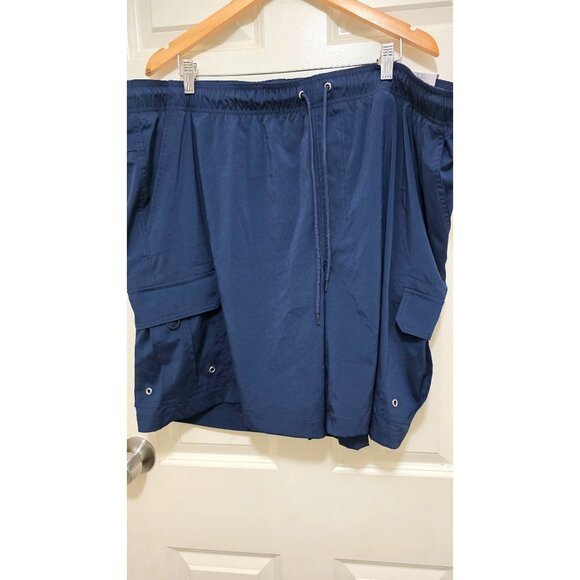 NWT George Men's Plus Size Navy Blue Cargo Shorts 3XL/3XG UPF 50+ Quick Dry Tag- - Picture 2 of 6